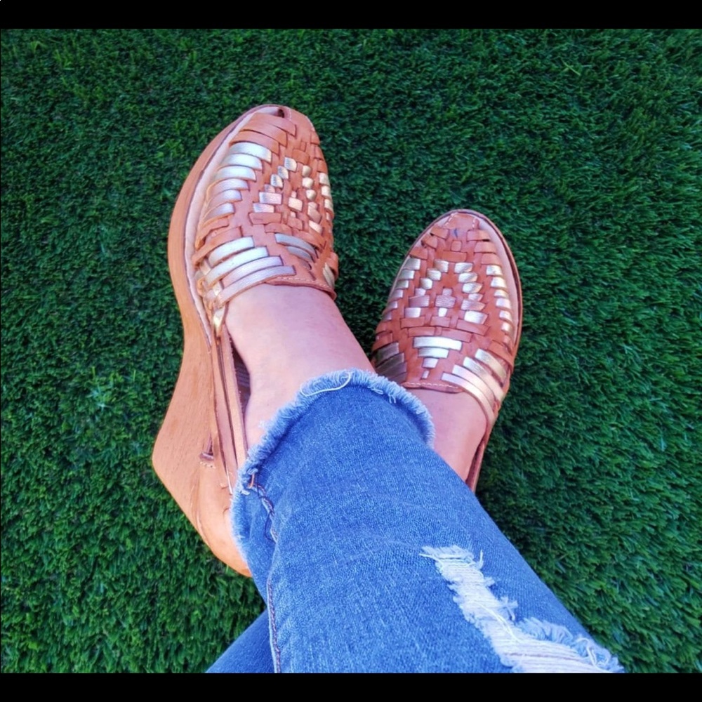 Handmade Mexican Huarache Wedges